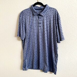 Swannies Golf Polo Mens 2XL Blue Print‎ Shirt Genoa Lakes